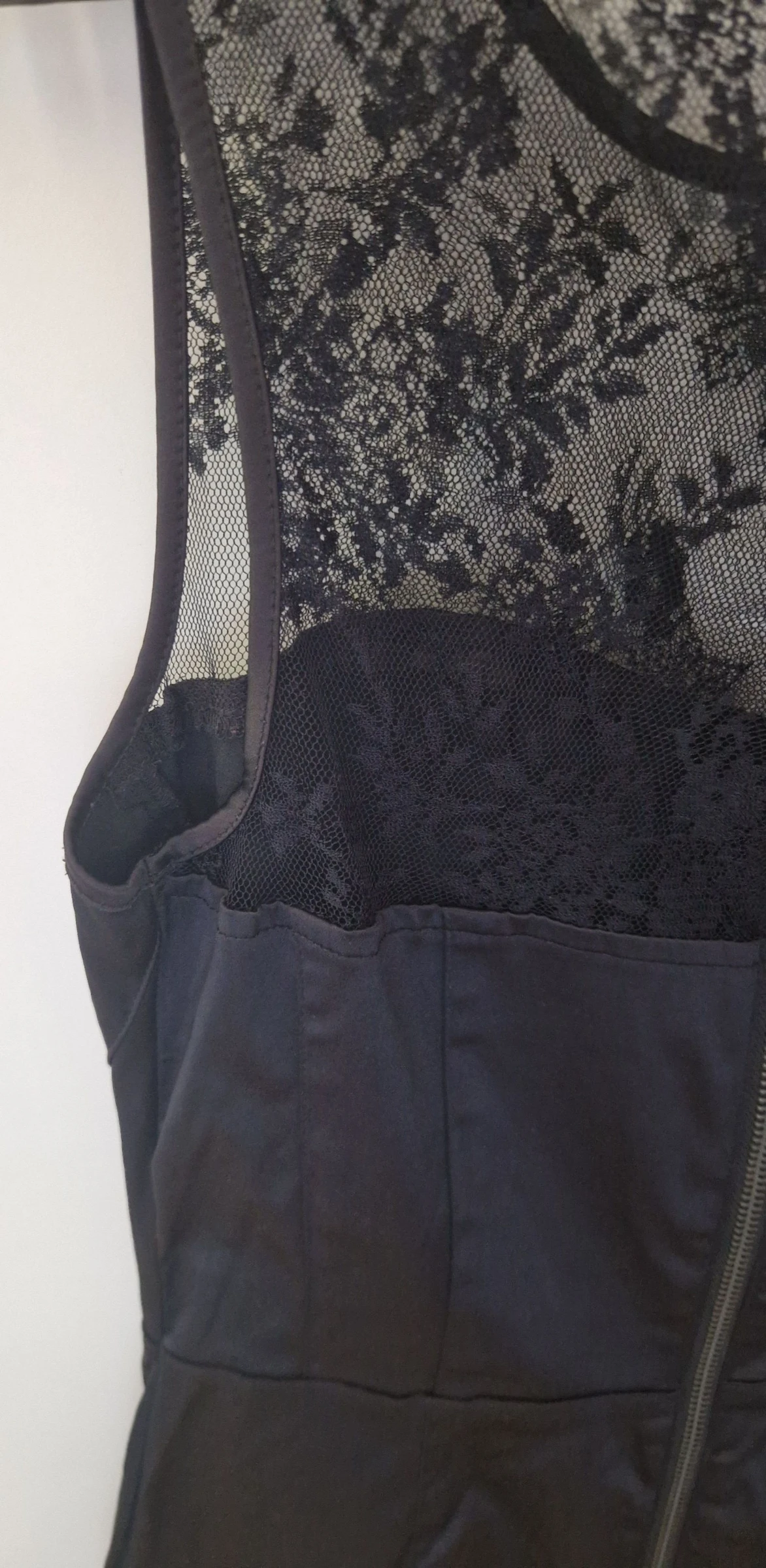 Vestido negro encaje corsé Stradivarius M – photo 10